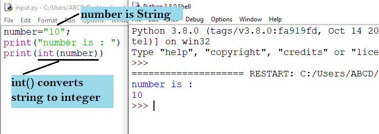 Python convert string to int