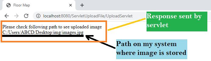save or upload file on server using java